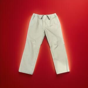 NWOT The Territory Ahead Pants L Khaki Textured Drawstring Sweat Chino Casual